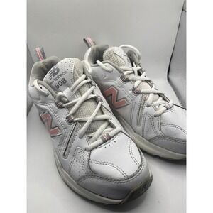 New‎ Balance 608 WP5 Women White Pink Comfort Insert Athletic Shoes Size 7